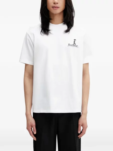 Tricou Barbour alb