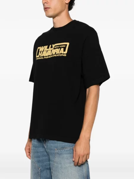 Tricou Willy Chavarria cu imagine negru