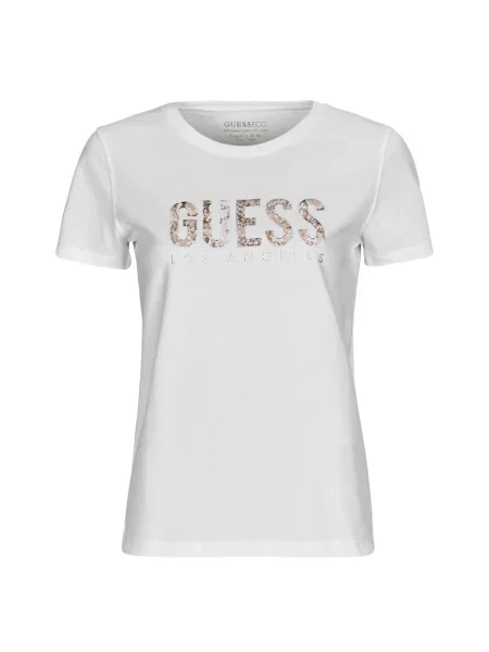 Guess Póló Ekru ezüstszínű