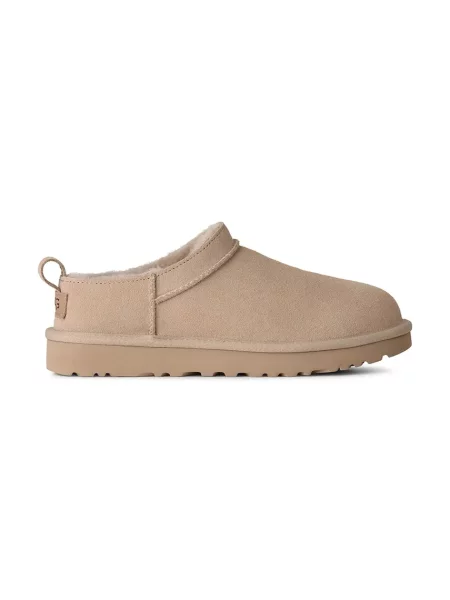 UGG papuci de casă pentru femei din piele întoarsă W Classic Micro bej