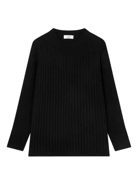 Pulover Studio Tomboy cu nervuri negru