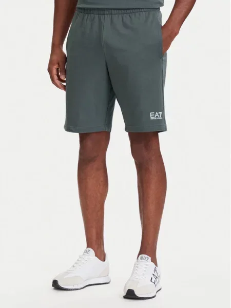 Sportovní kraťasy Emporio Armani šedé