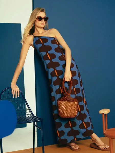 Пляжный сарафан в пол