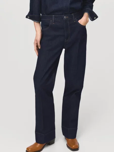 Прямі джинси MANGO синій
