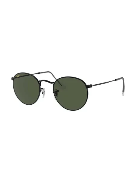 Ray-Ban ochelari de soare rotunzi metalici negru