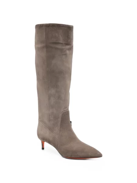 Botine Santoni din piele de căprioară gri