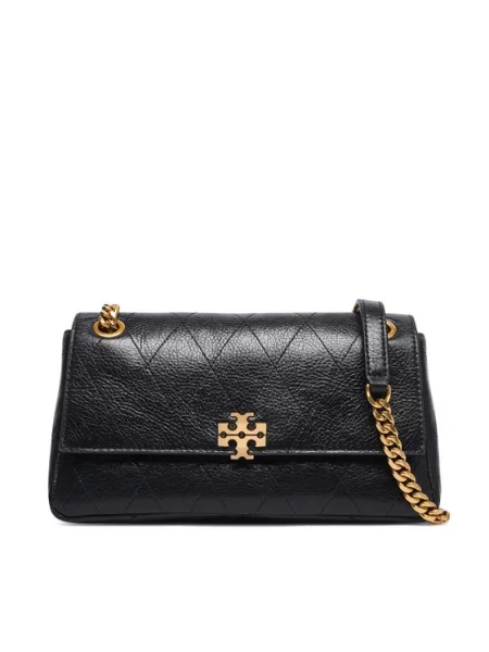 Tory Burch Geantă Charlie Quilted Small Shoulder Bag negru