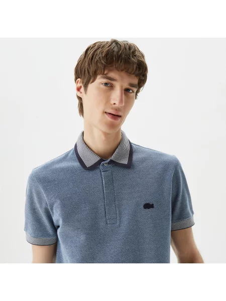 Поло Lacoste синее