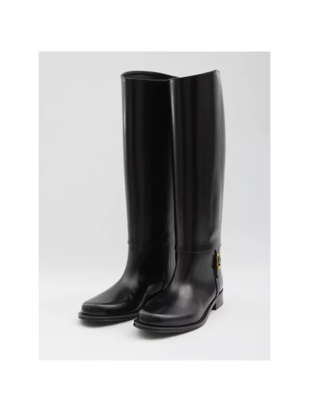 Kozaki Saint Laurent skórzane czarne