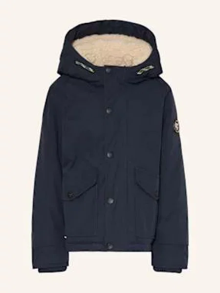 Garcia Parka S Umělou Kožešinou tmavě modrá