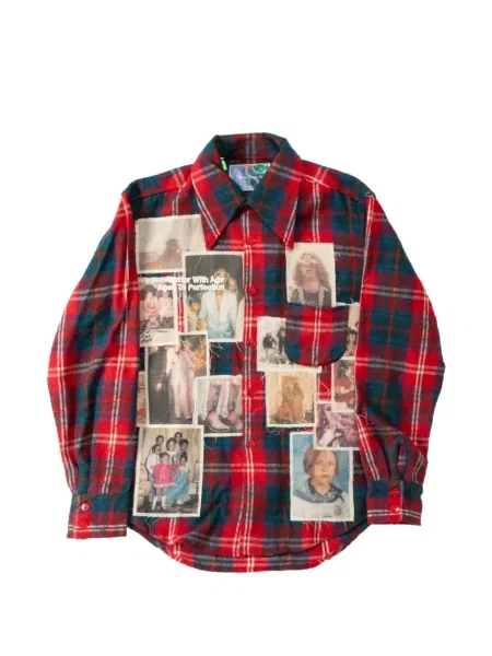 Cămașă Better With Age de flanelă roșu