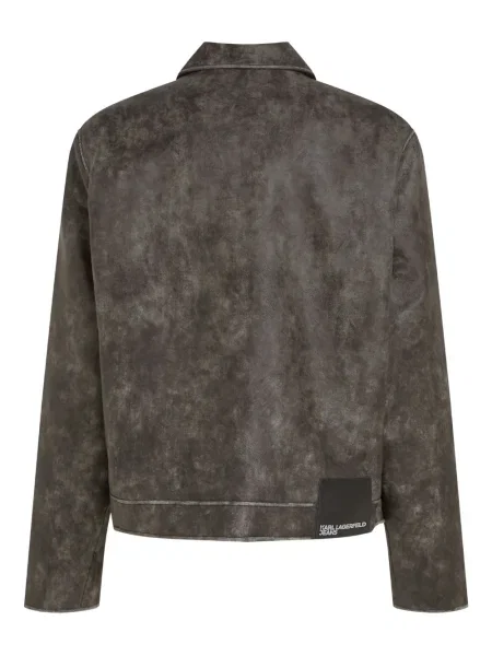 Geacă de blugi Karl Lagerfeld Jeans gri