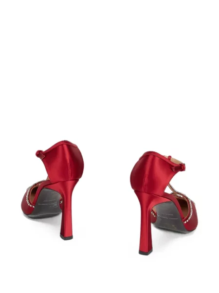 Pantofi cu toc Alberta Ferretti roșu