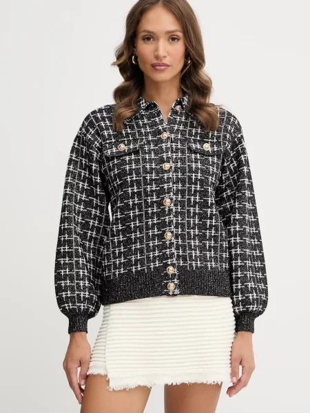 Silvian Heach cardigan CHARALAM light negru