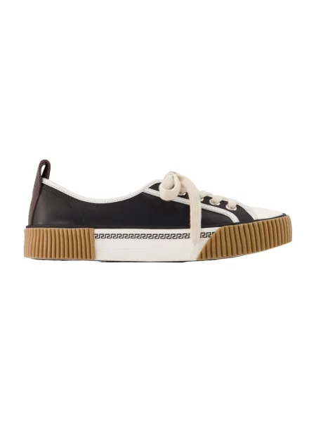 Sneakersy Versace skórzane czarne