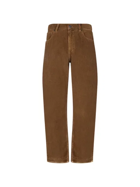 Pantaloni Amaranto de catifea cord maro