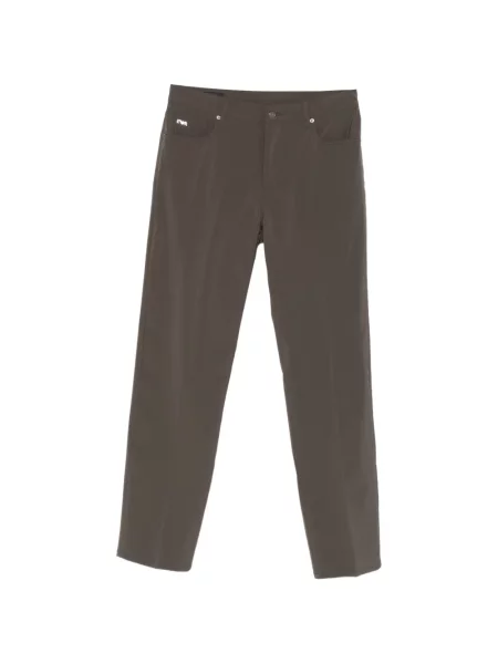 Pantaloni Emporio Armani cu autograf maro