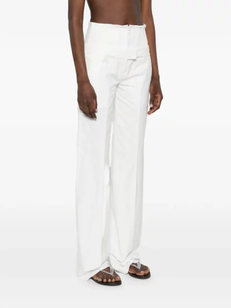 Proste spodnie Seafarer białe