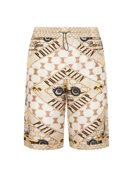 Szorty Philipp Plein casual beżowe