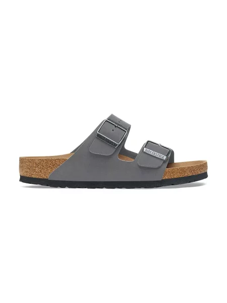 Birkenstock Arizona Vegan Birkibuc Regular Fit Kobiety Sandały Birkenstock Size: szary