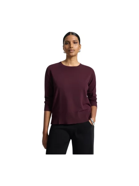 Lniany sweter Elena Miro' czerwony