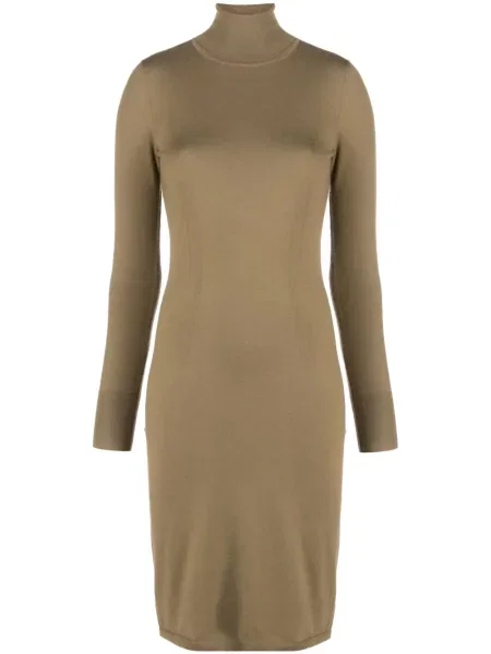 Rochie midi Joseph tricotate până la genunchi de costum maro