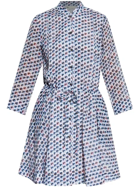 Rochie mini Tory Burch cu imagine de costum albastru