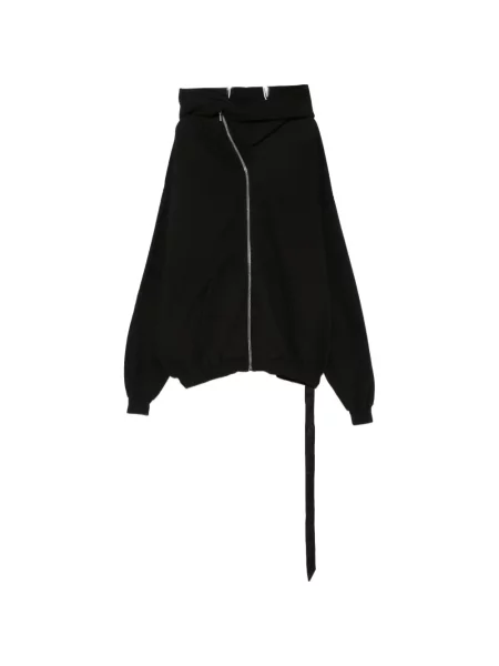 Hanorac cu glugă Rick Owens Drkshdw asimetric negru