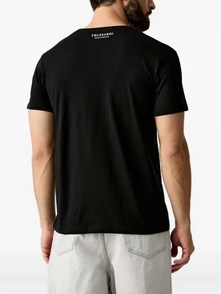 Tricou Trussardi cu imagine negru