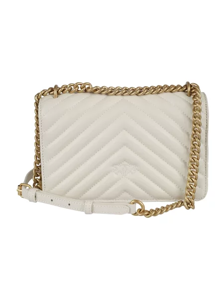 Pinko torebka crossbody skórzana biała