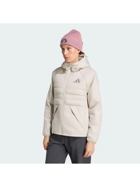 Zateplená bunda s kapucí Terrex Multi CLIMAWARM béžová