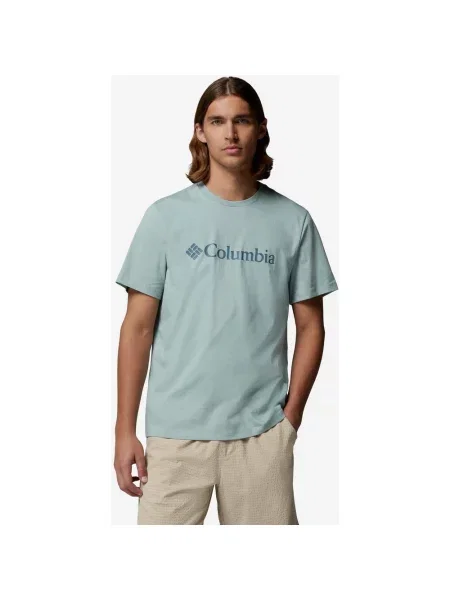 Koszulka z krótkim rękawem damska Columbia CSC Basic Logo jasny turkusowy S niebieski