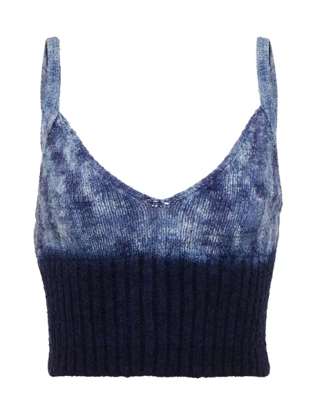 Cropp top Altuzarra de mătase albastru