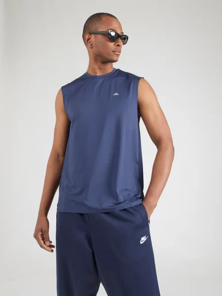ELLESSE Tricou funcțional Olios bleumarin alb