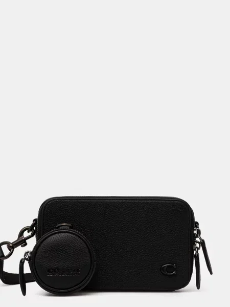 Coach borseta de piele Charter Slim Crossbody negru