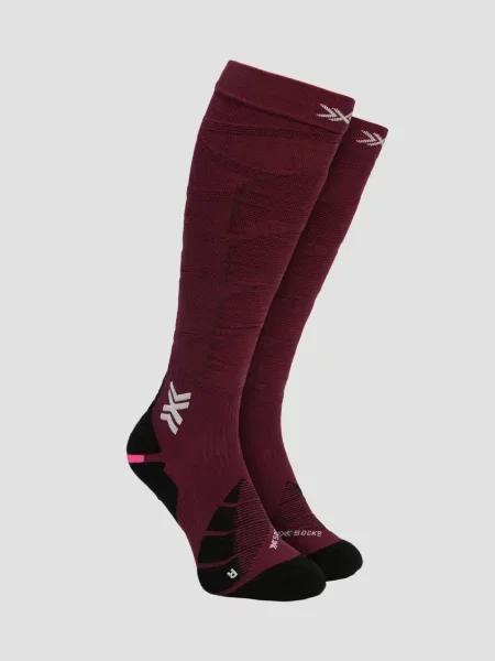 Skarpety unisex X-Socks Ski Anatomix Merino Otc Oxide Red czerwone