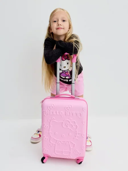 Sinsay Kufr na kolečkách Hello Kitty růžová