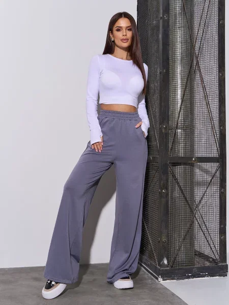 Штани спортивні ISSA Plus комбінований верх сірий