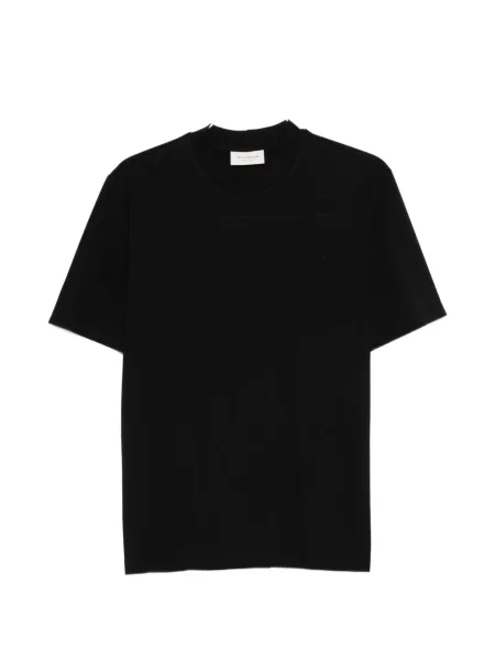 Тениска Yes London с кръгло деколте черно