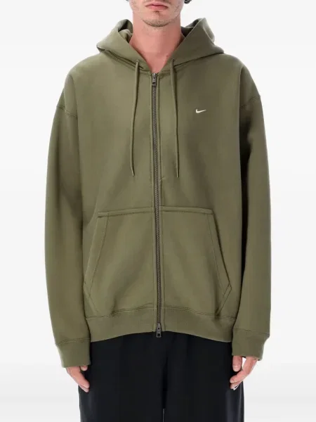 Tricou Nike din fleece alergare cu decolteu rotund gri