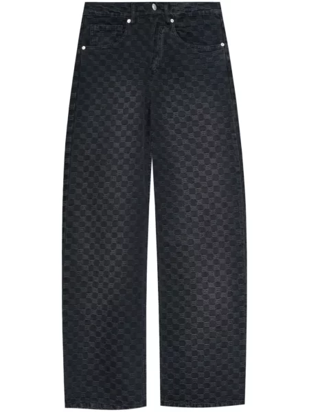 Jeansy Misbhv żakardowe czarne