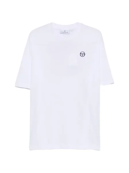 Tricou Sergio Tacchini cu broderie alb