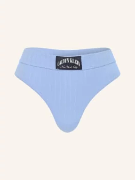 Calvin Klein String Heritage Classic Cotton Stretch modrá