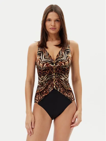 Miraclesuit Strój kąpielowy Tribal Tigress Charmer brązowy