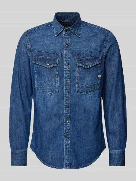 Koszula G-star Raw niebieska
