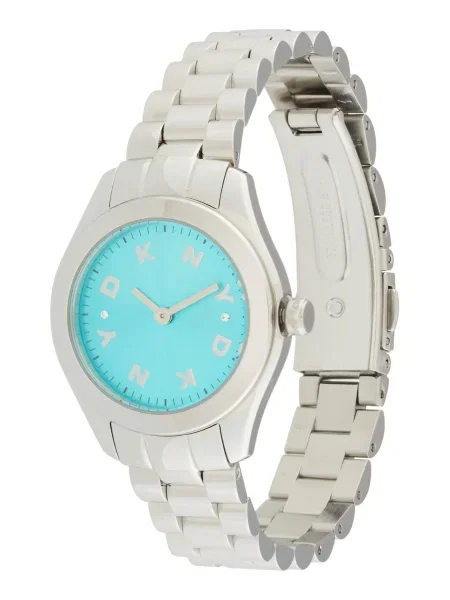 DKNY Ceas analogic turcoaz / argintiu