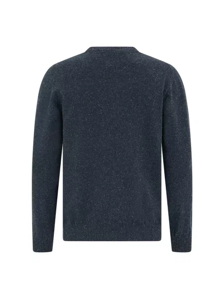 Dzianinowy sweter Fedeli niebieski
