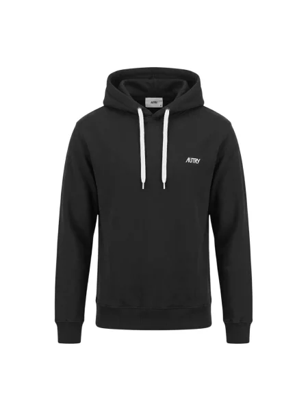 Bluza z kapturem Autry z kapturem z logo czarna