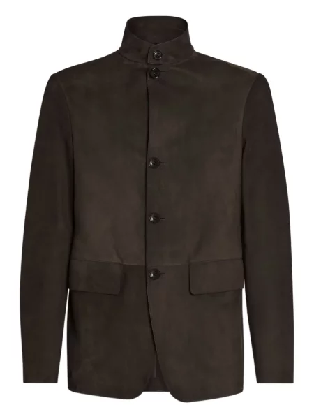 Geanta de piele Zegna maro
