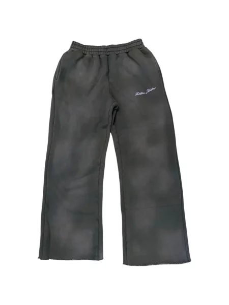 Pantaloni Thirteen Studios cu imagine alergare gri